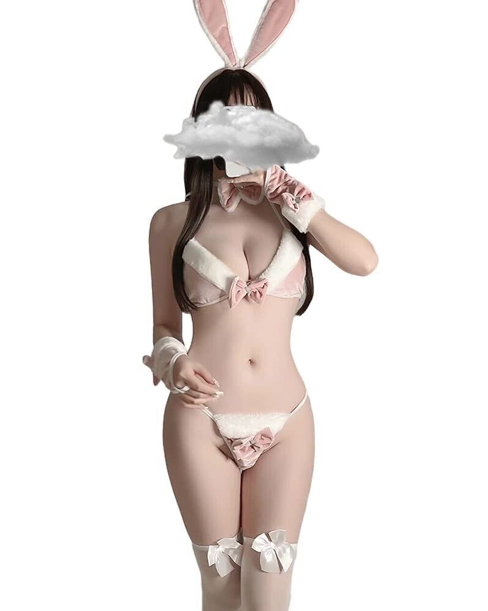 8821 Japanese Lolita Underwear Sexy Bunny Cosplay Lingerie Costume Set